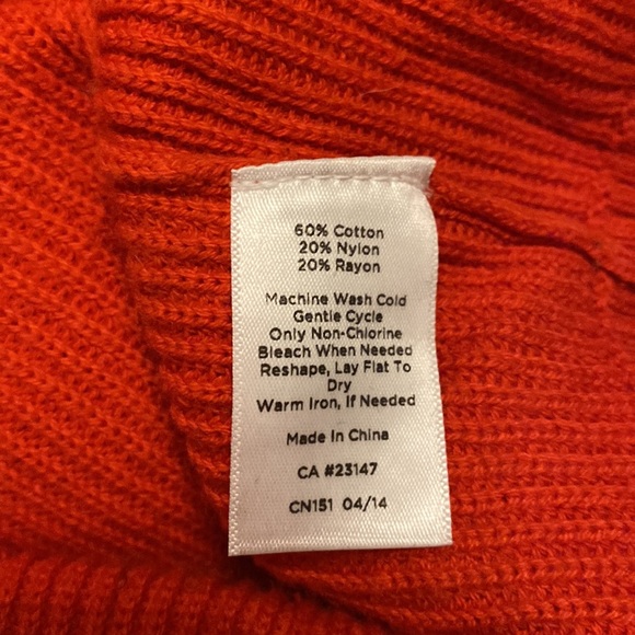 Talbots Red Sweater with Elbow Pads - Picture 4 of 4